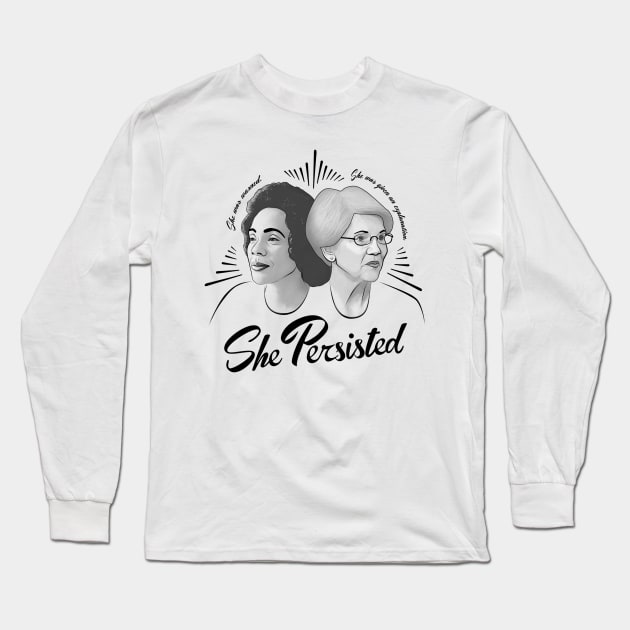 Coretta + Liz Long Sleeve T-Shirt by kbaumer